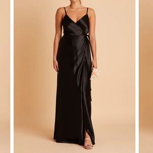 Birdy Grey Cindy Black Satin Dress